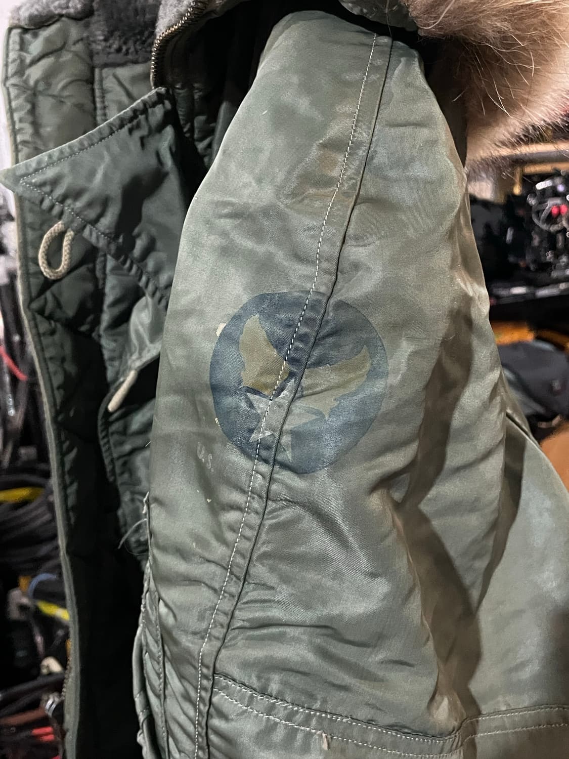 60s 오리지널 us 미공군 N3B 파카 (CONMAR 지퍼) 상품이미지3