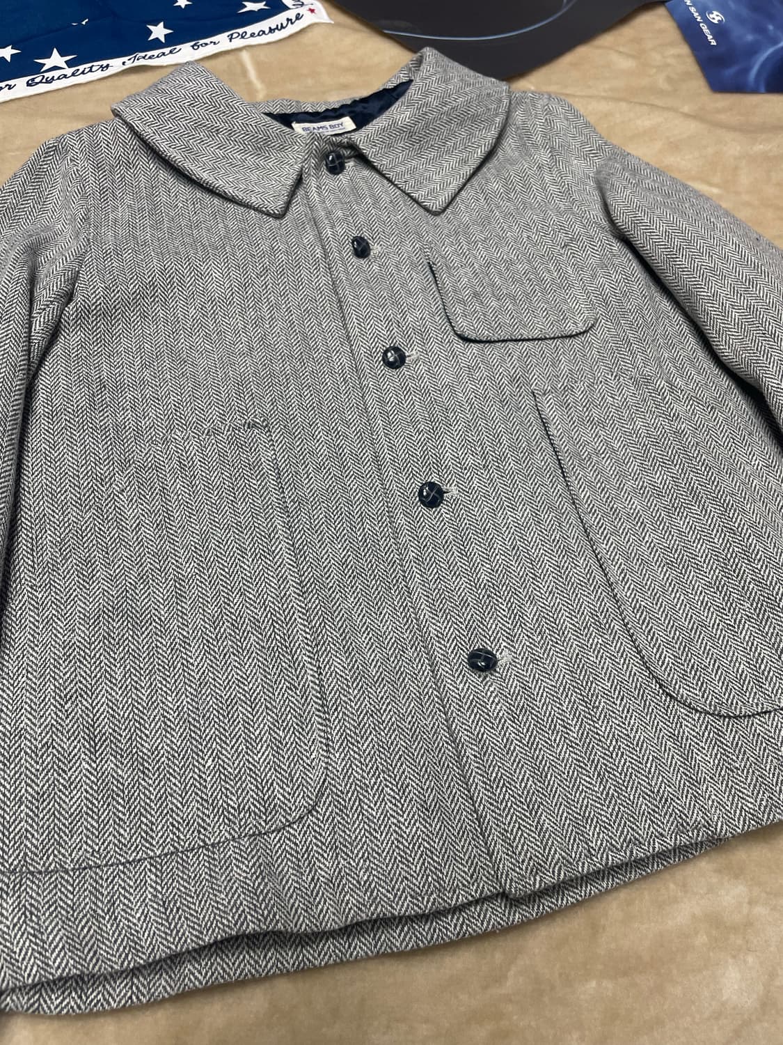 BEAMS BOY 미니멀 헤링본 자켓 상품이미지2