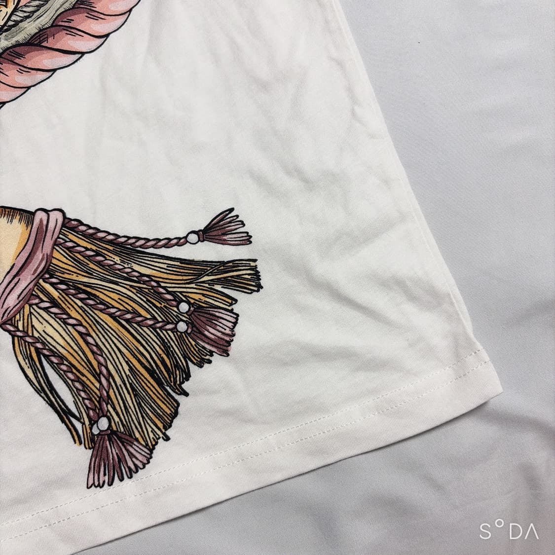 모스키노 화이트 프린팅 반팔 티셔츠 상품이미지5