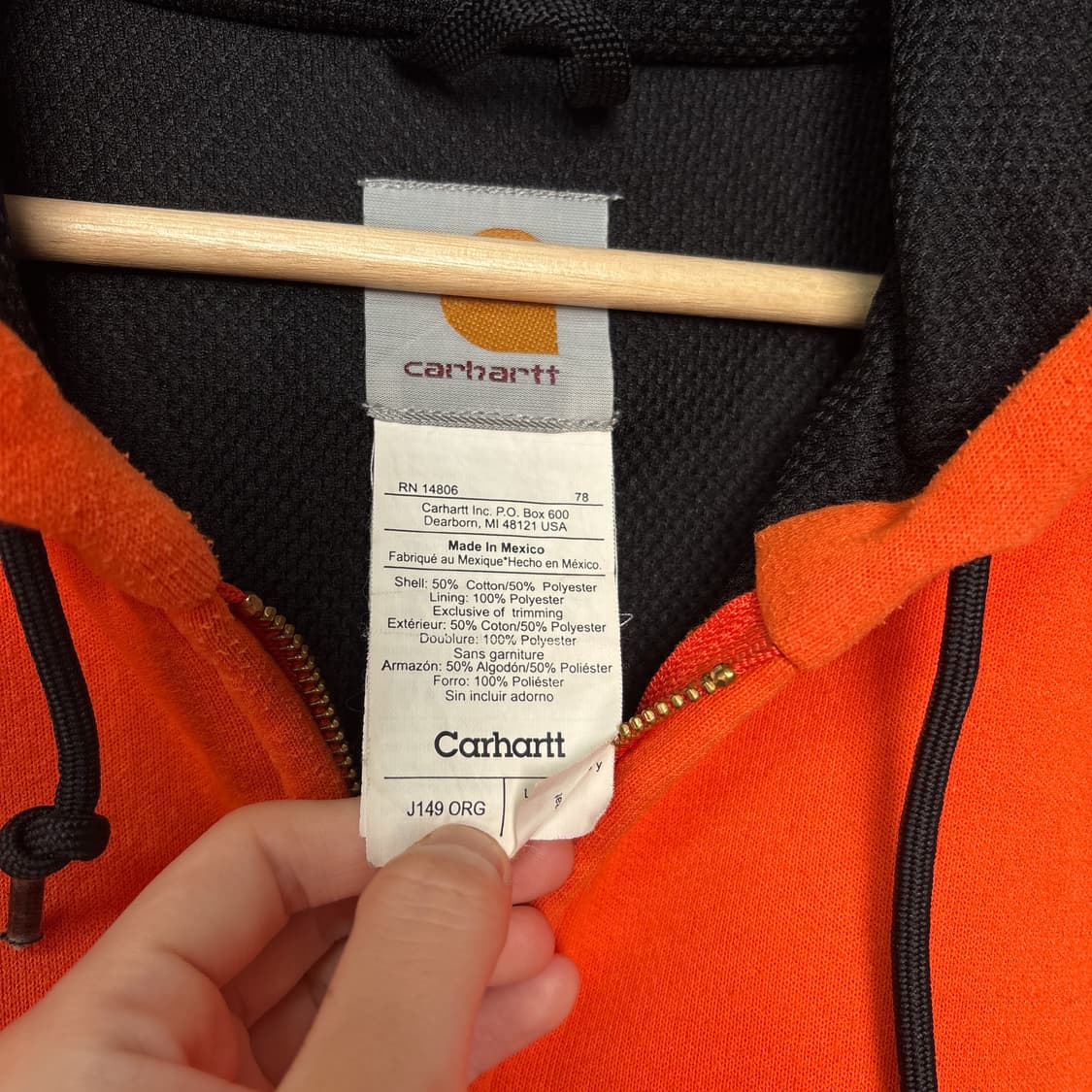 칼하트 써멀 후드집업 상품이미지4