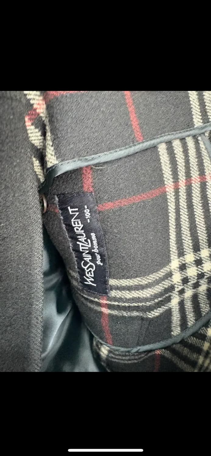 입생로랑 블랙 울 집업 자켓 H1649 상품이미지8