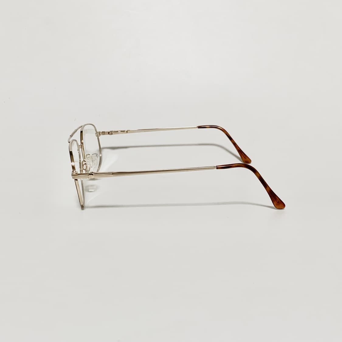 843 데드스탁 픽키 빅사이즈 투브릿지 골드 프레임 빈티지안경 상품이미지5