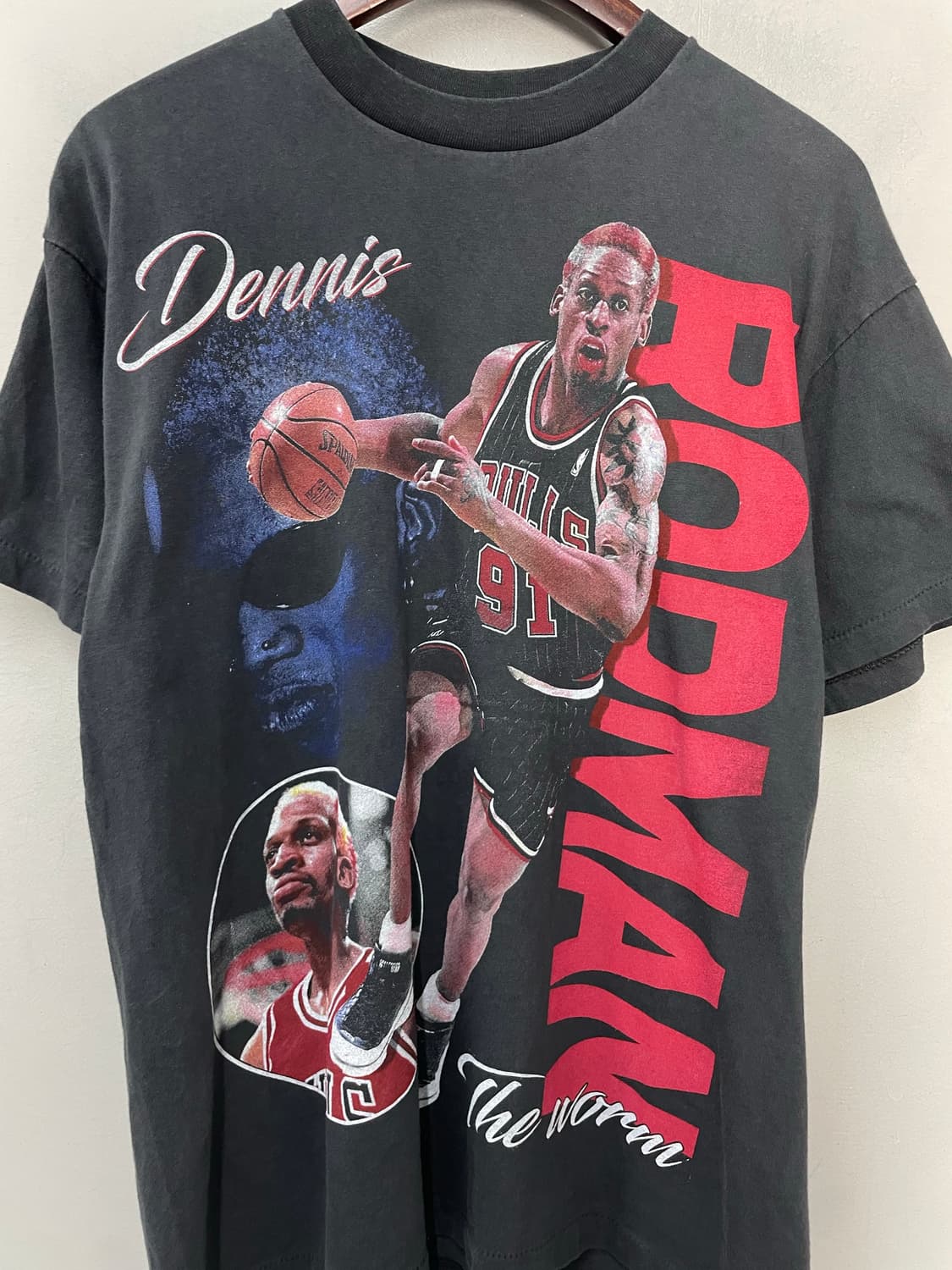 빈티지 데니스 로드맨 프린팅 반팔 H2533 상품이미지3