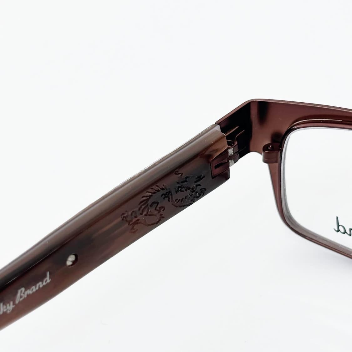 Lucky bland  브라운 메탈 데드스탁 빈티지안경 상품이미지4