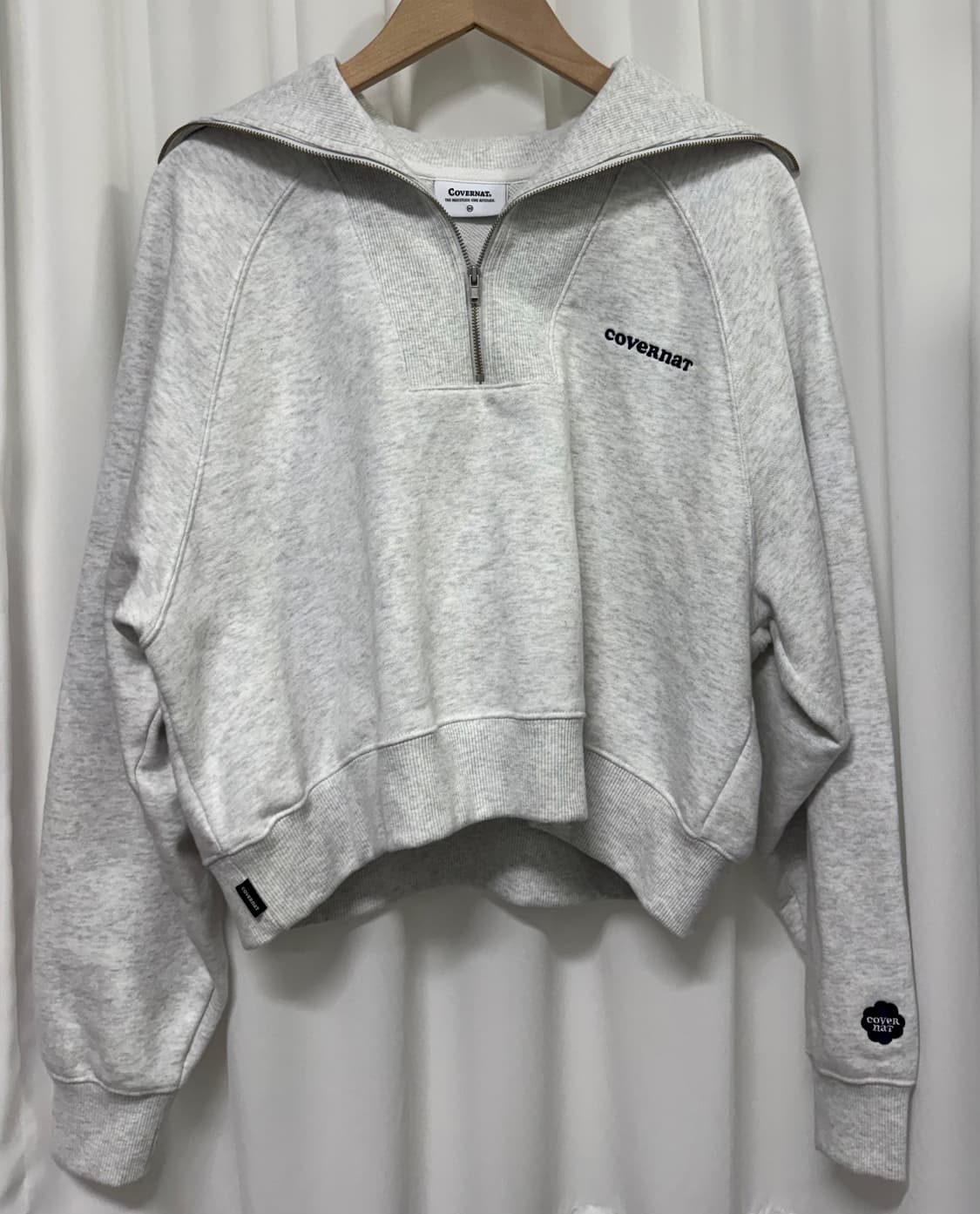 커버낫 하프집업 맨투맨 상품이미지4