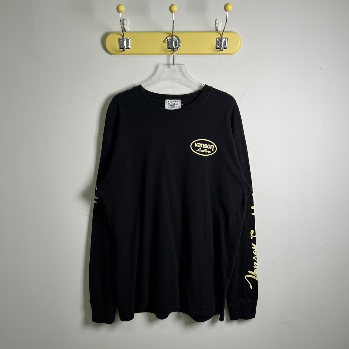 밴슨 레더 블랙 롱슬리브 2XL 상품이미지1