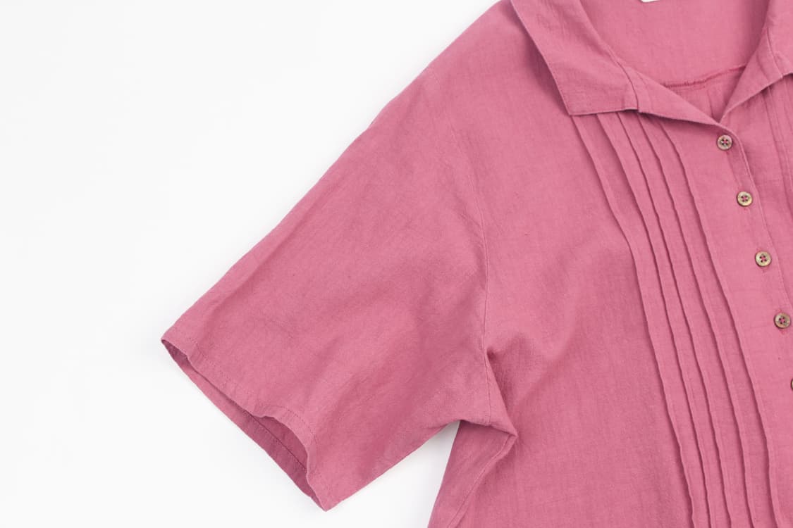 AH Pintuck Collar Half Sleeve Dress MMO 상품이미지4