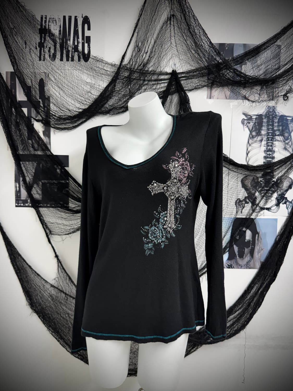 Cross wing cubic printing longsleeve 상품이미지2