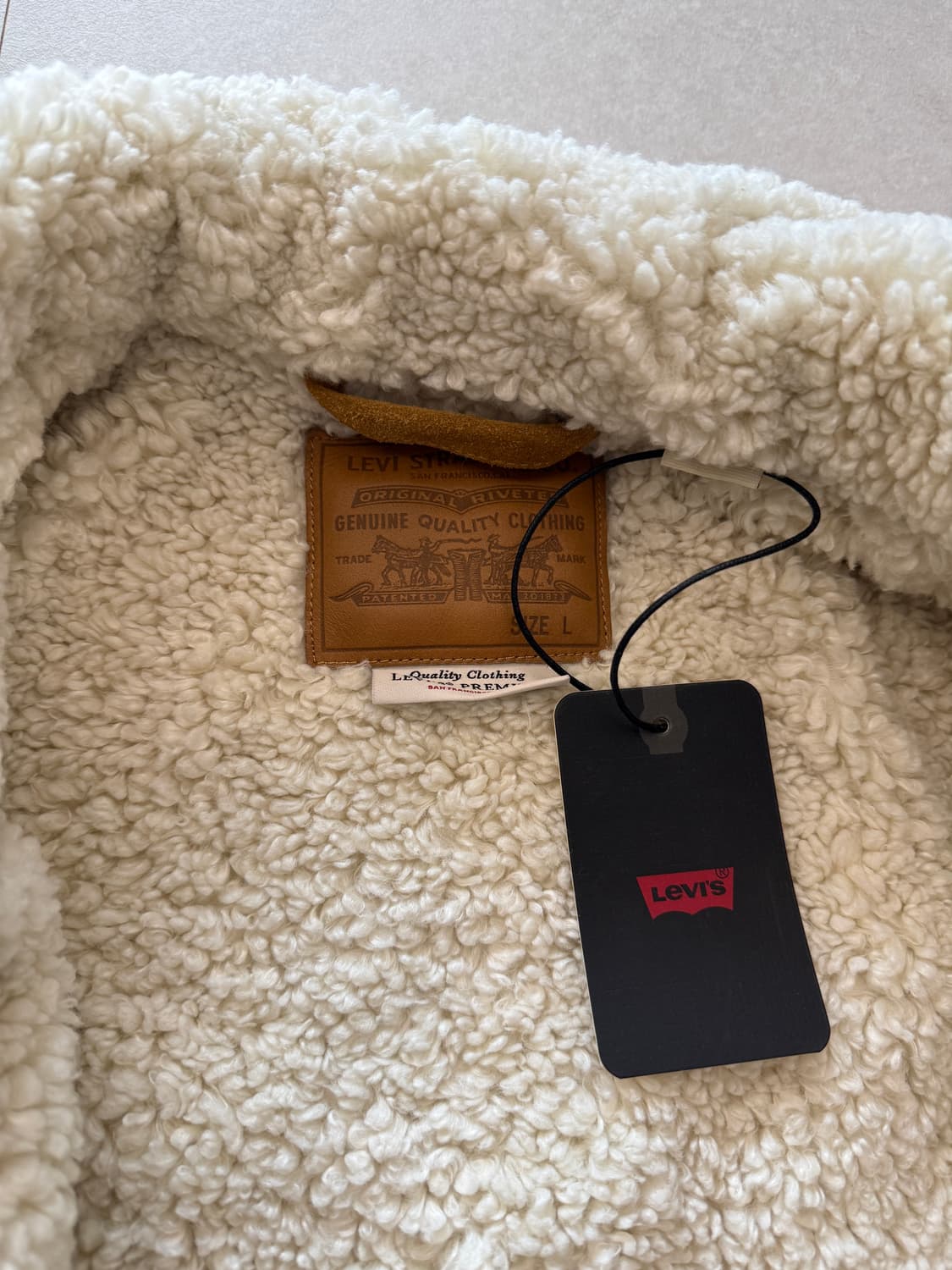 리바이스 리얼 스웨이드 시어링 쉐르파 자켓 새제품  상품이미지6