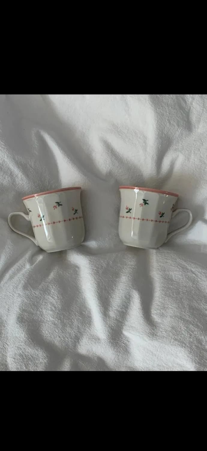 빈티지 산고 피치머그 2개  상품이미지1