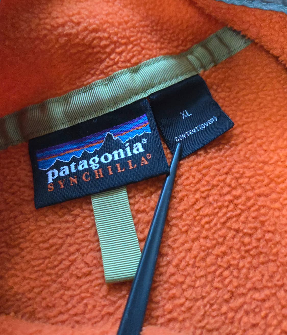 (XL)파타고니아 오렌지 신칠라 플리스 자켓 주황 상품이미지3