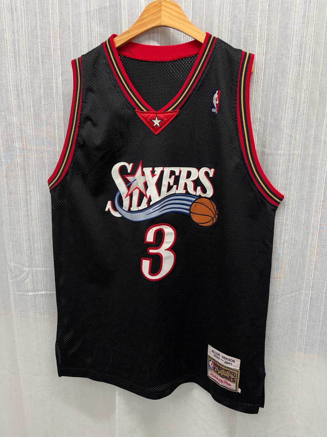 미첼앤네스 NBA 필라델피아 세븐티식서스 아이번스 농구져지 유니폼 나시  상품이미지1