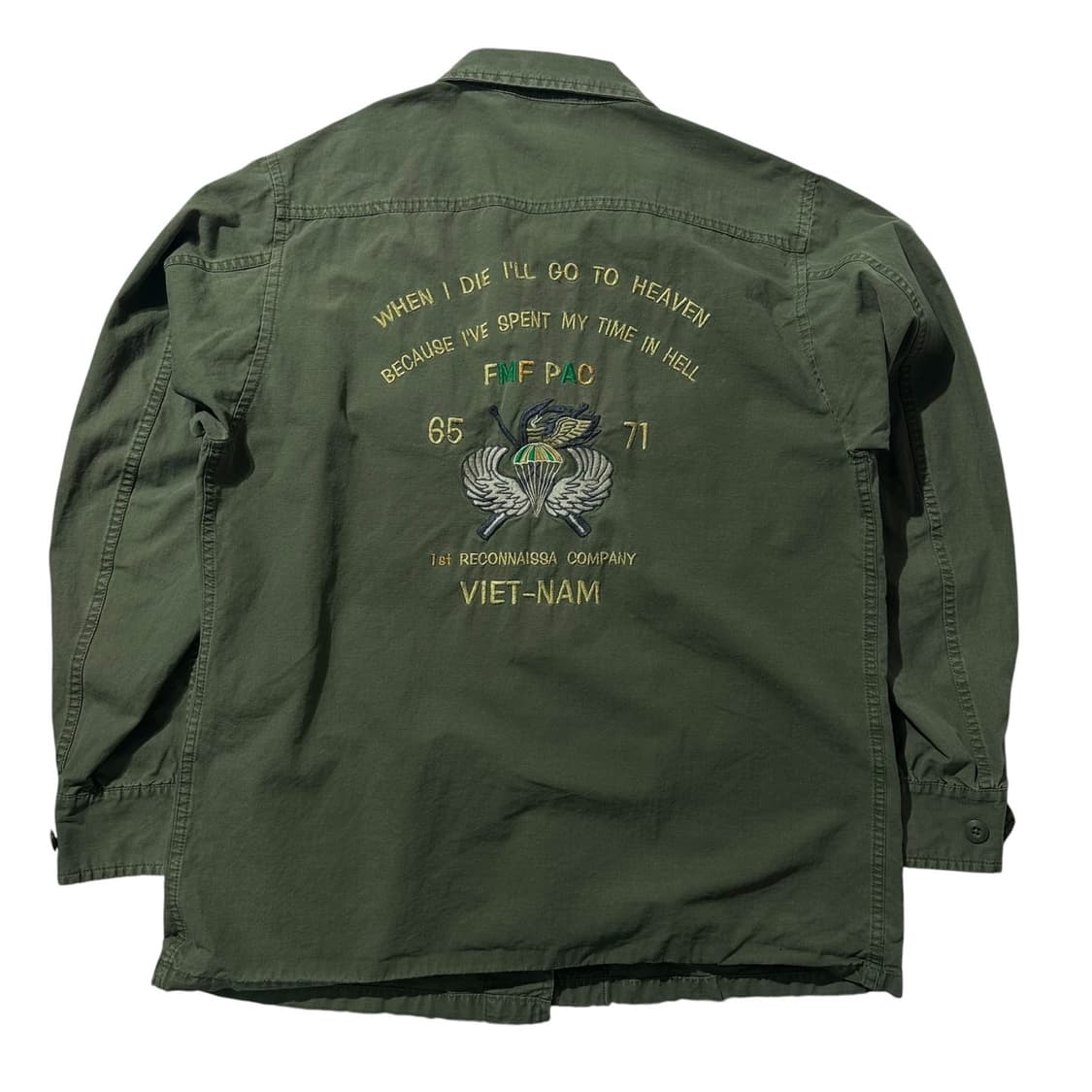 아비렉스 엠브로이디드 밀리터리 정글 퍼티그 자켓 상품이미지2