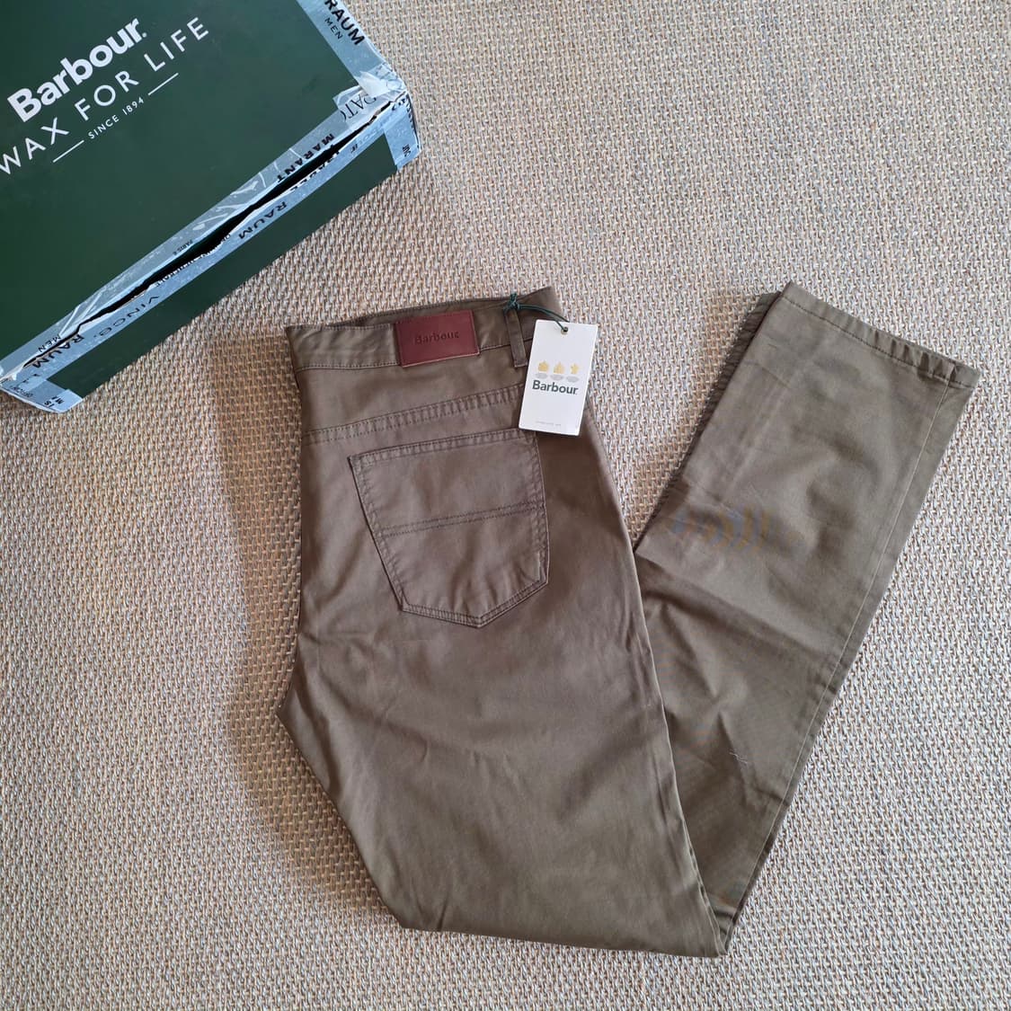 Barbour 바버 스페니시 초경량 폽플린 최상급 코튼 치노 카키 팬츠 상품이미지2