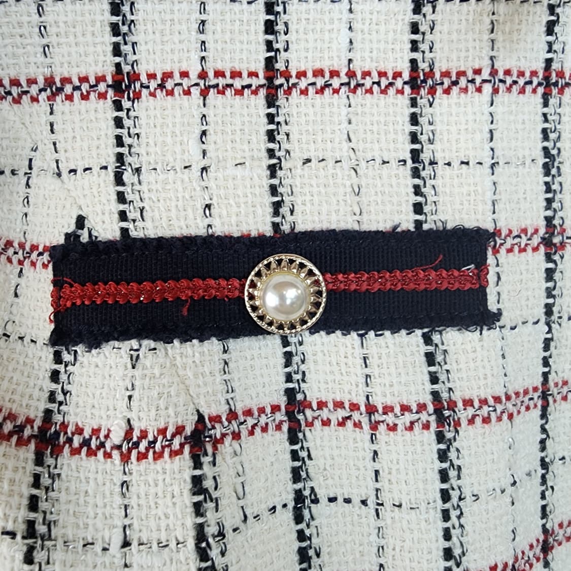 케네스레이디 체크 트위드 원피스 상품이미지4