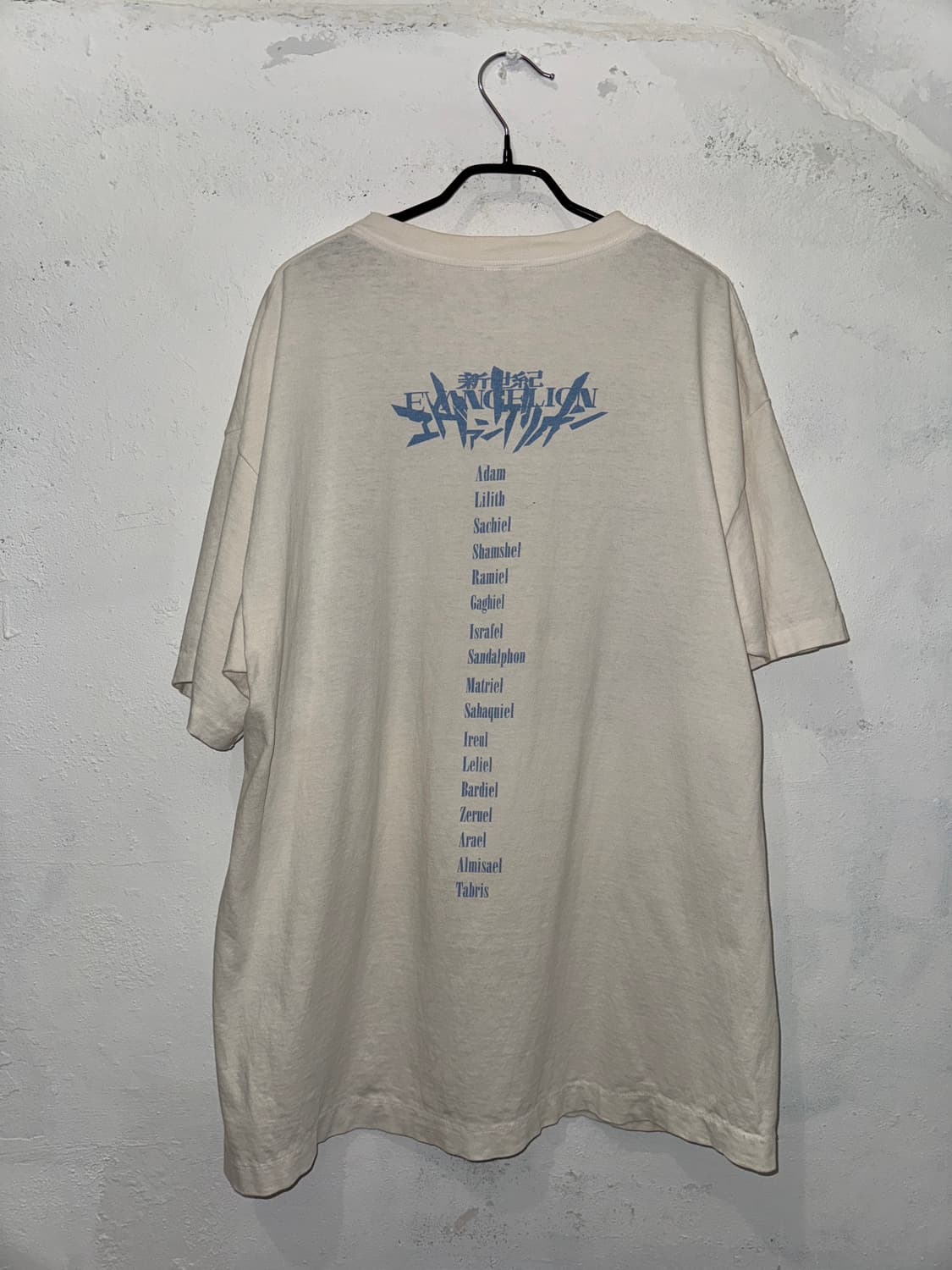 세인트 마이클 x 에반게리온 신지 숏슬리브 티셔츠 화이트 상품이미지6