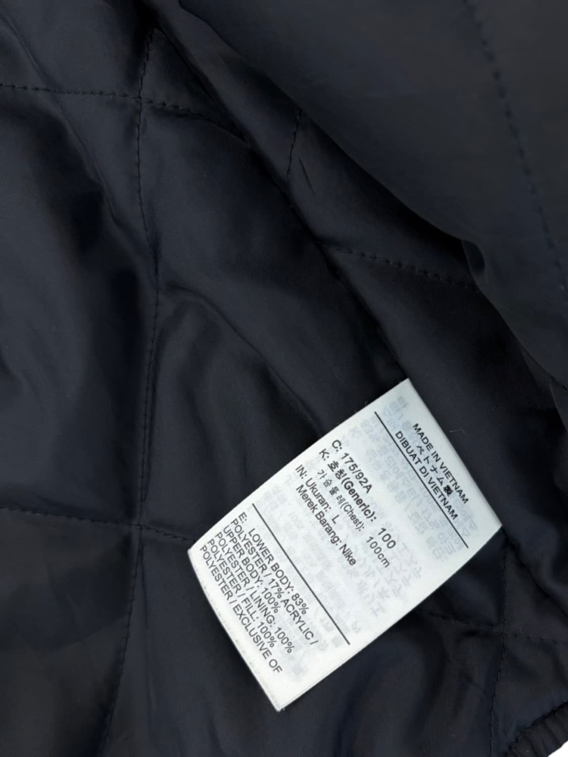 나이키 퀄팅 조끼 베스트 블랙 (L) 상품이미지8