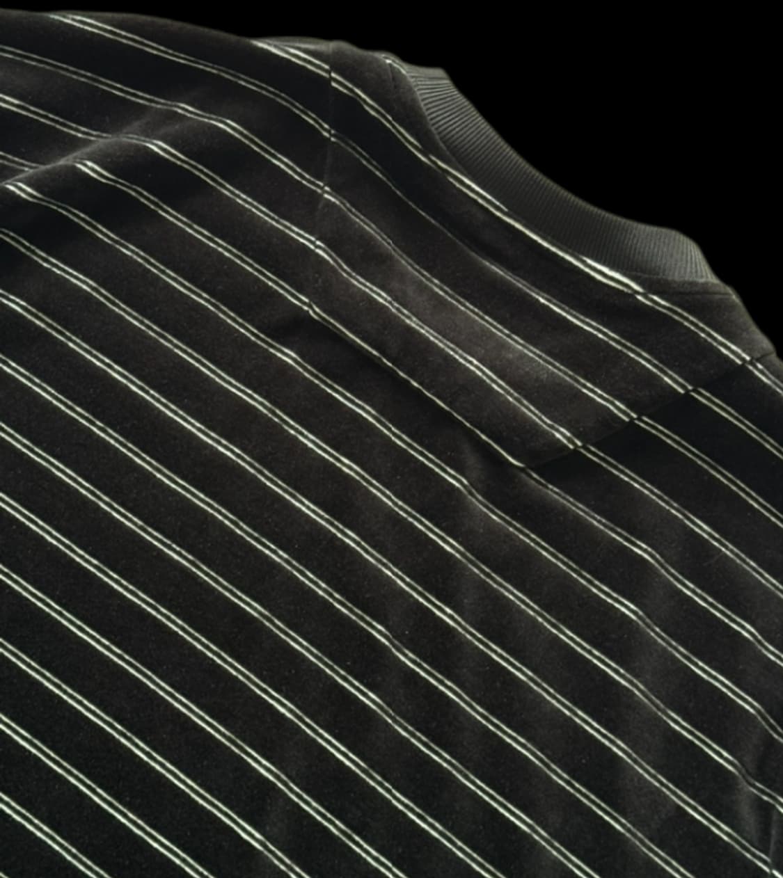 준지 벨루아 스트라이프 L팝니다 블랙 상품이미지3