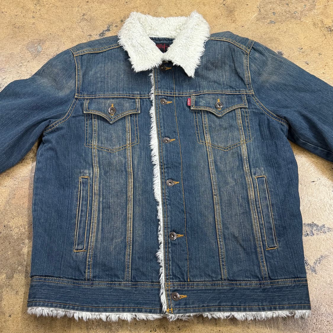 [정품] 리바이스 뽀글이 데님 자켓 청자켓 b14 상품이미지3