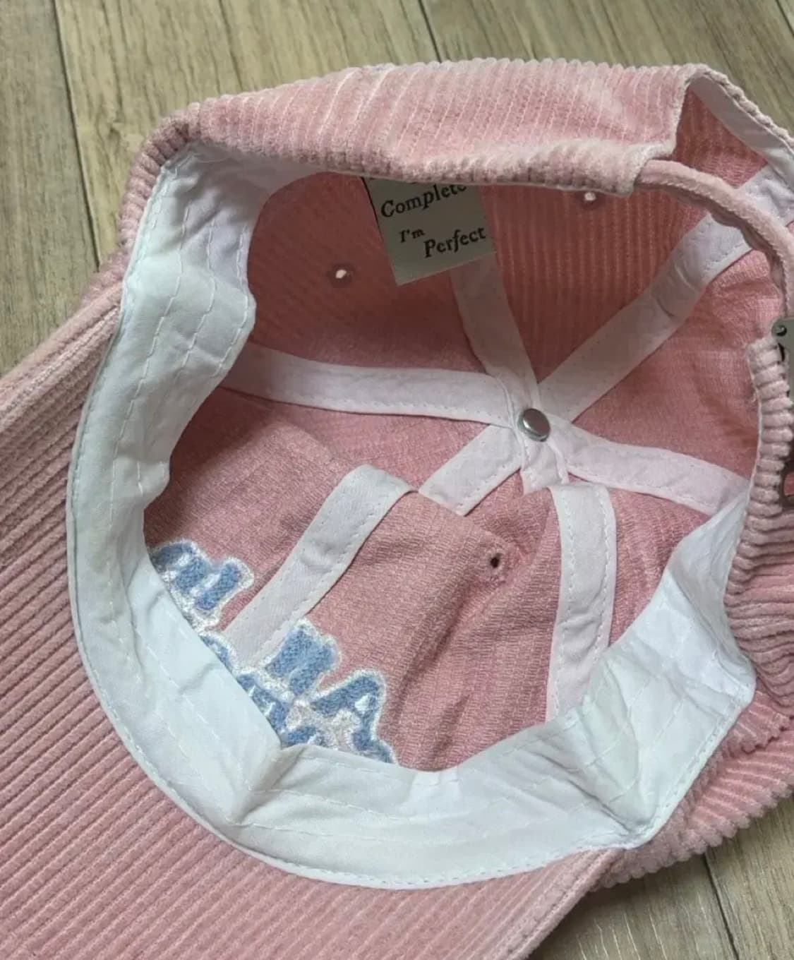 올인컴플리트 코듀로이 핑크 볼캡 모자 상품이미지2