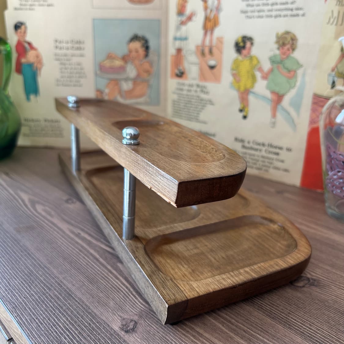 미국 빈티지 데스크 2단 오거나이저 상품이미지7