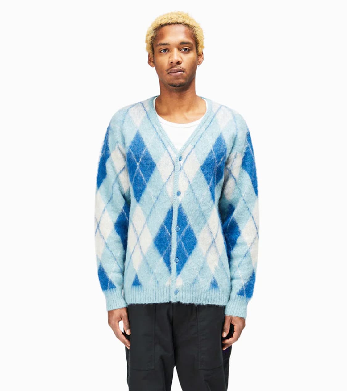 NEEDLES - ARGYLE MOHAIR CARDIGAN 상품이미지2