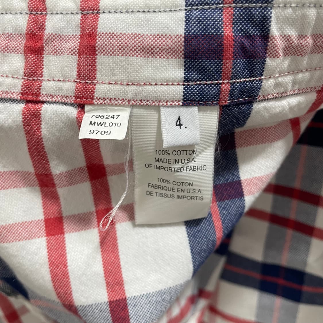 톰브라운/ 트리콜로 테이핑 옥스포드 체크 셔츠/ 4 상품이미지9
