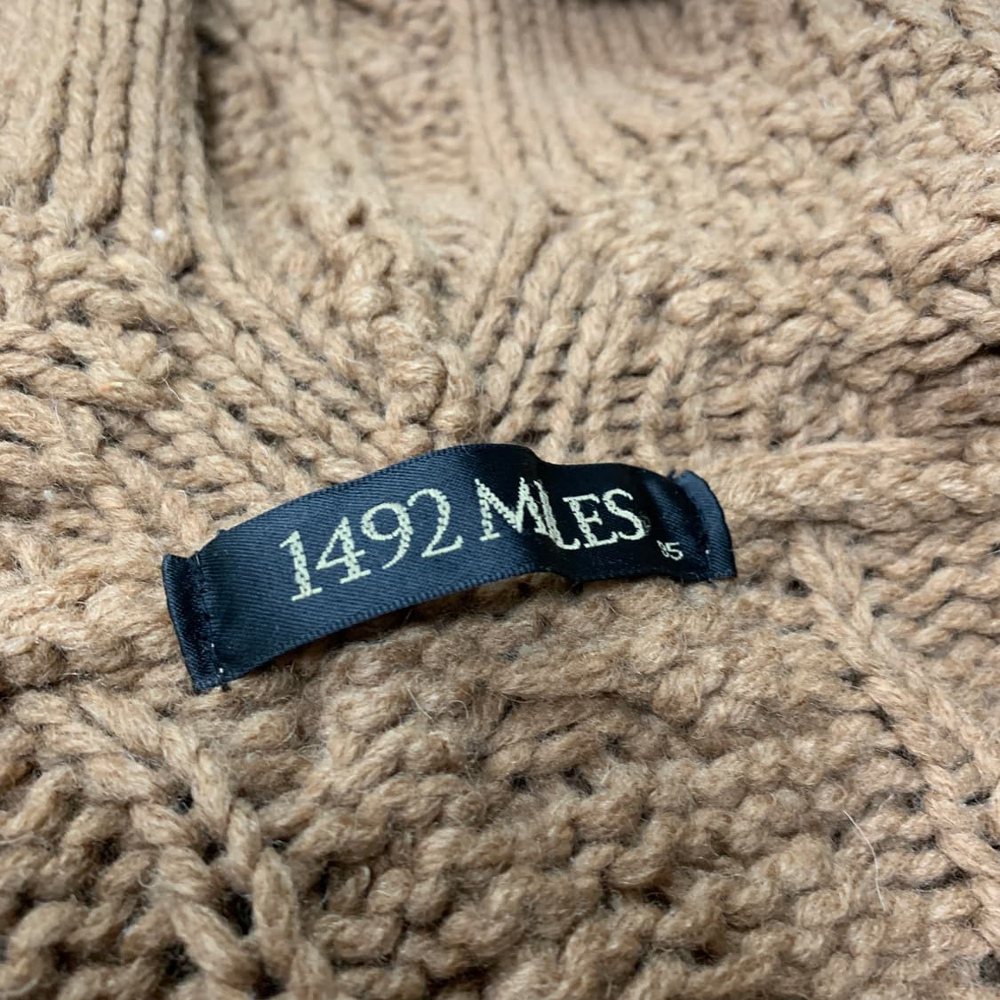 95)1492miles 꽈배기 니트 후드집업 상품이미지3