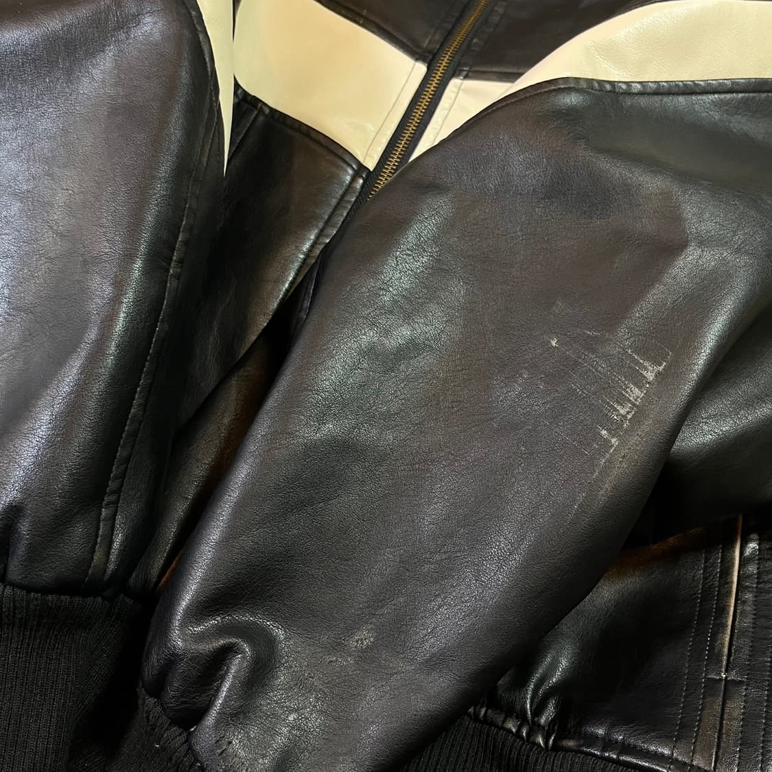 라퍼지 스토어 버프가죽 봄버 자켓 상품이미지5