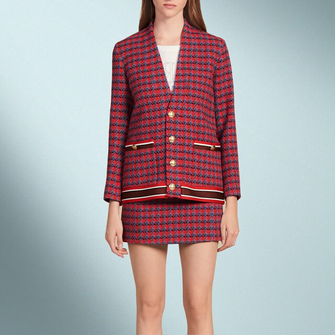 산드로 sandro 카라리스 트위드 자켓 상품이미지1