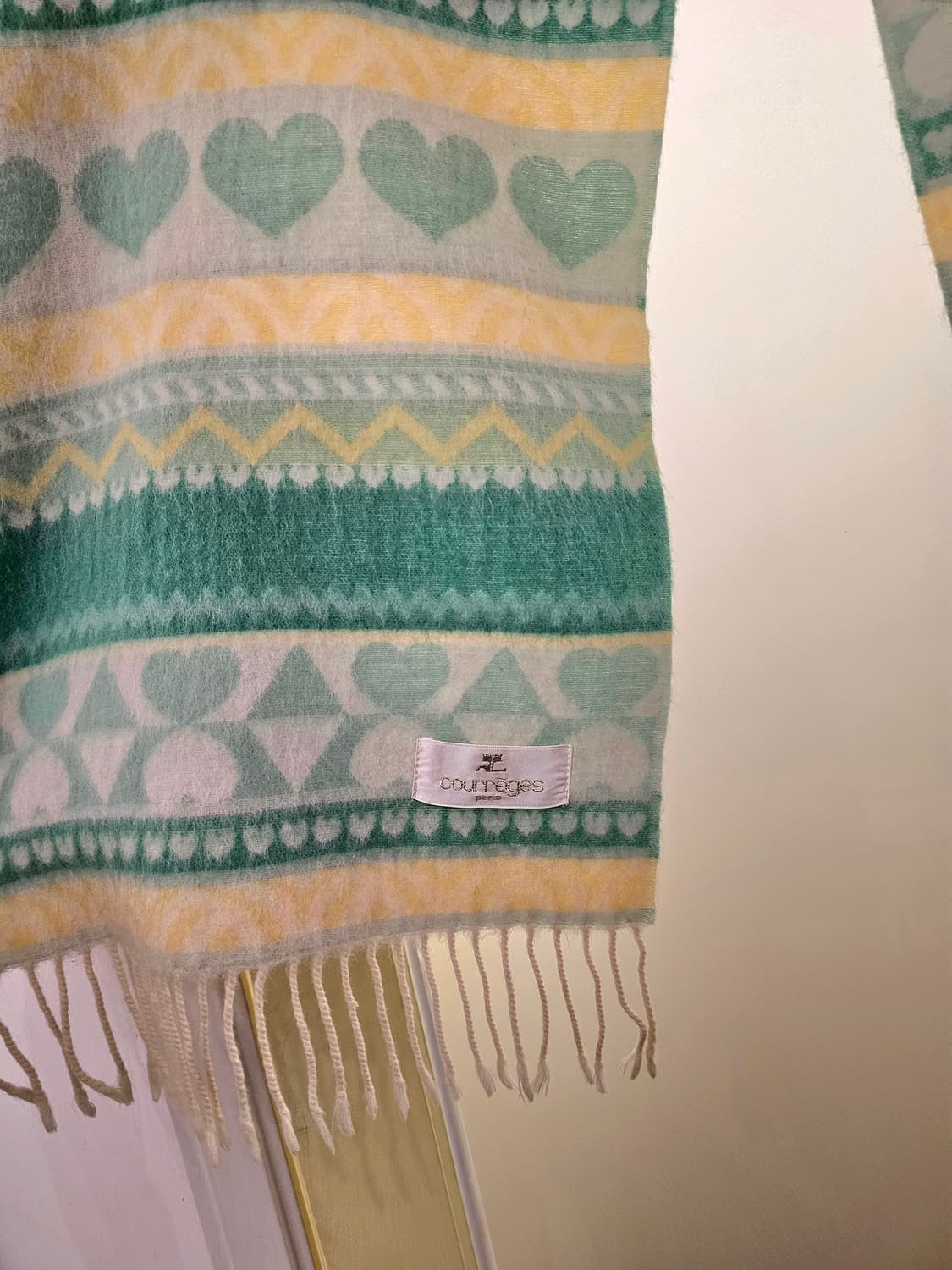 Courreges 파스텔 하트 머플러 상품이미지3