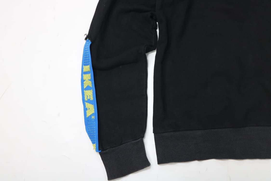 IKEA 이케아 박스로고 커스텀 블랙 후드티 (M) 상품이미지4