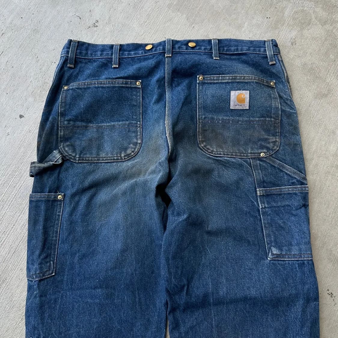 빈티지 칼하트 더블니 데님 워크 팬츠 상품이미지5