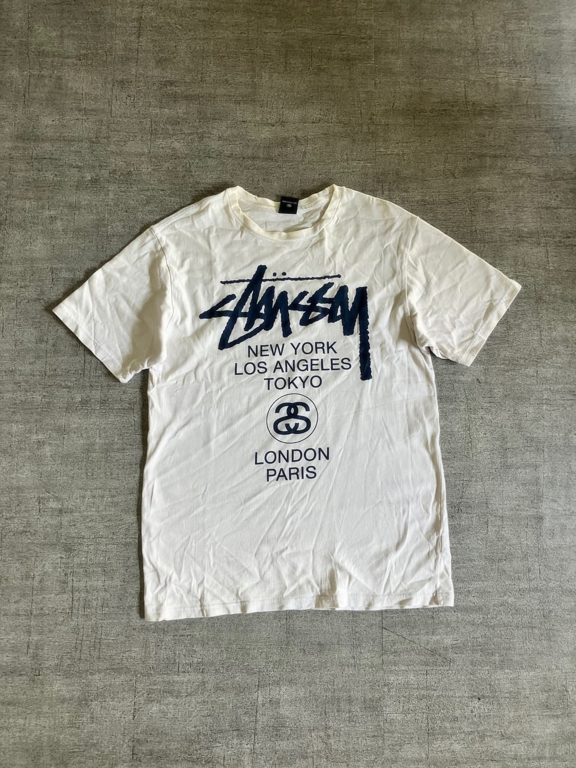 Stussy 스투시 올드스쿨스트릿 월드투어 반팔티셔츠 상품이미지1