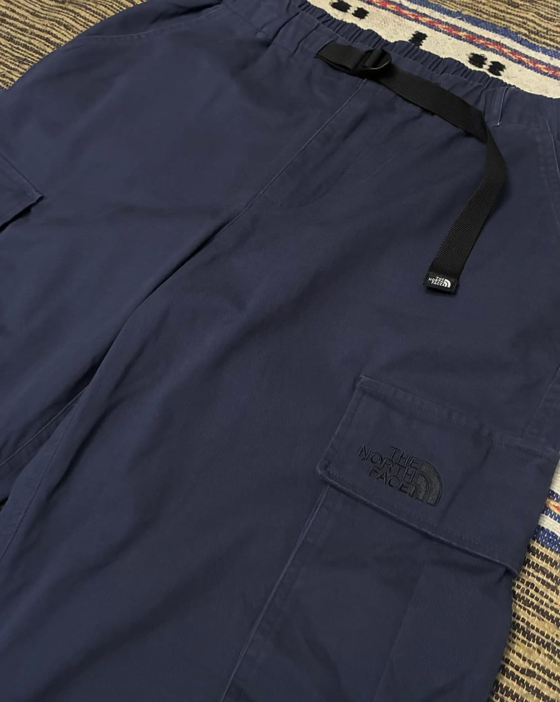 (31~34)노스페이스 코튼 밴딩 하이 마운틴 카고팬츠 네이비 상품이미지2