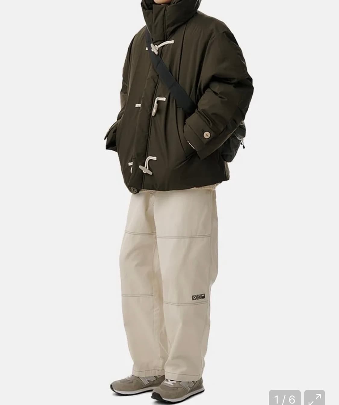 키뮤어 오버핏 더플 후드 숏패딩 (m 새상품) 상품이미지2