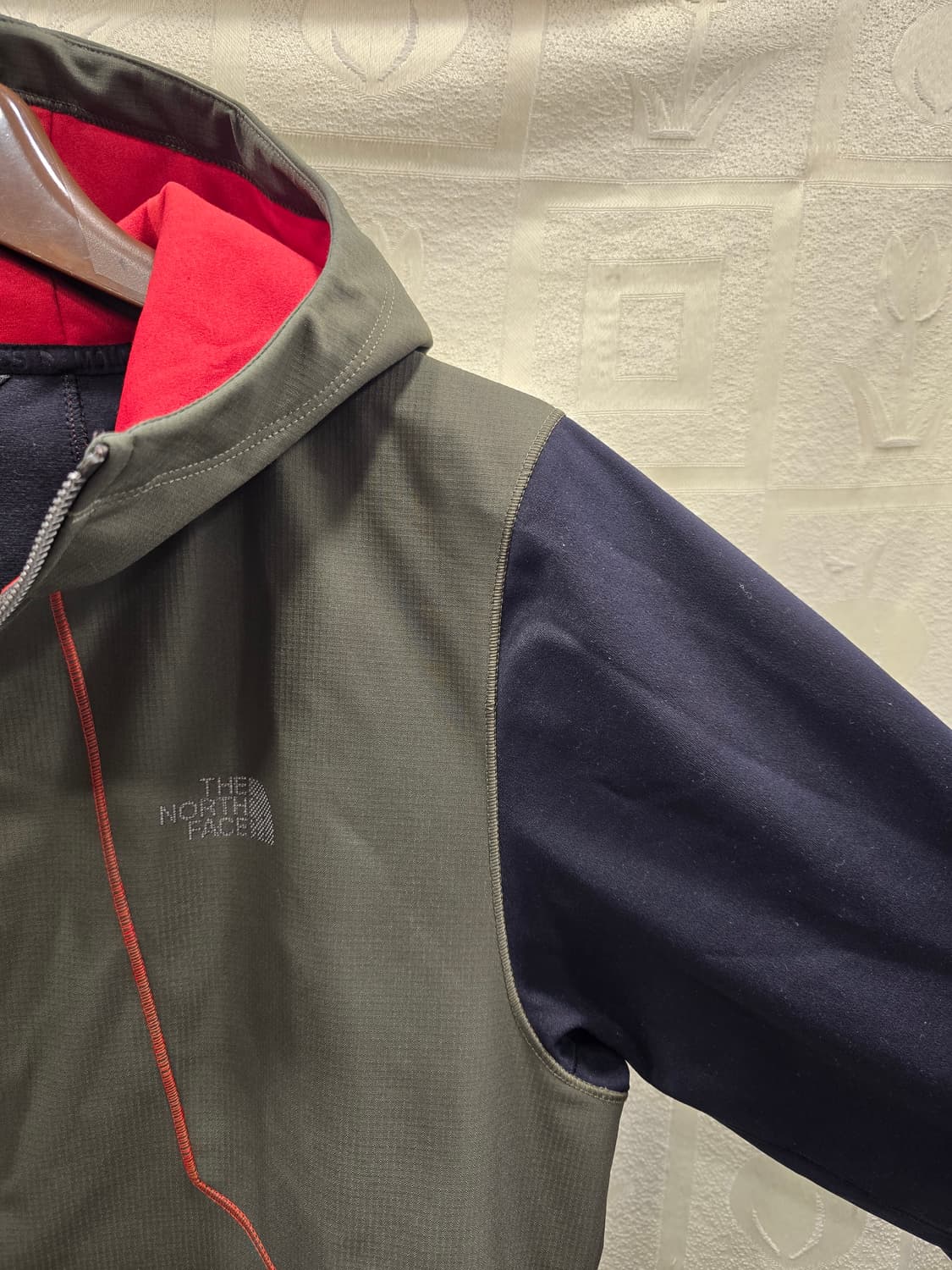 노스페이스 카키 후드집업 자켓 바람막이 S~M 상품이미지3