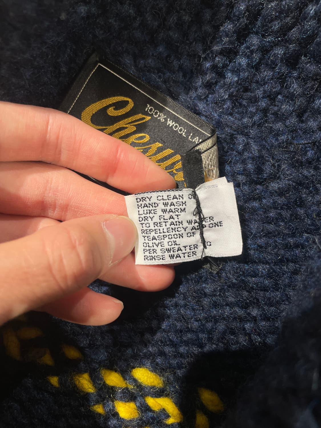 체스윅 다크 네이비 도그즈 울 코위찬 상품이미지8