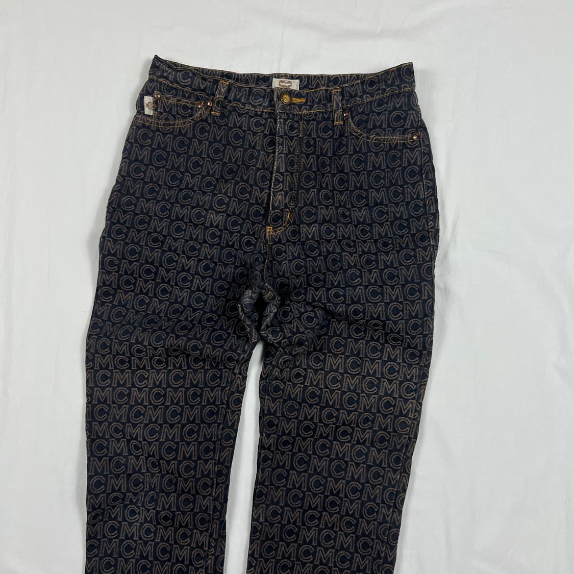 90’s 엠씨엠 mcm 자카드 패턴 팬츠 바지 상품이미지3