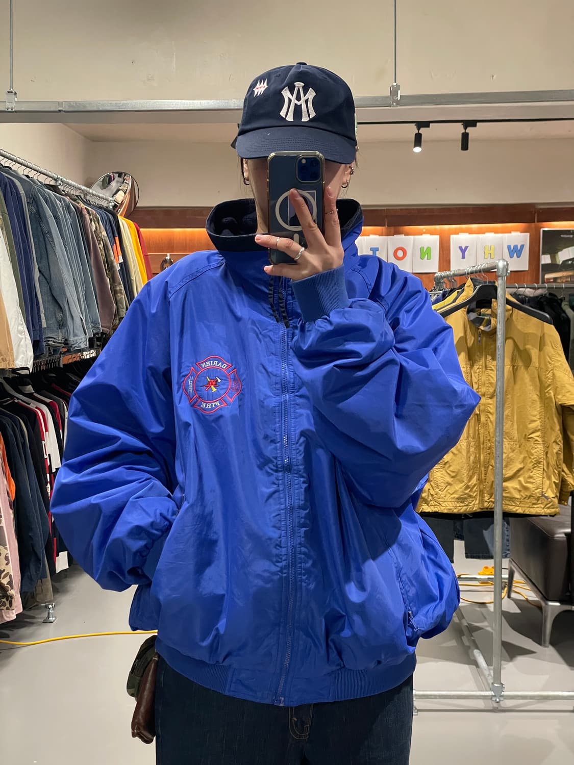 빈티지 올드스쿨 플리스 바람막이 점퍼    상품이미지1