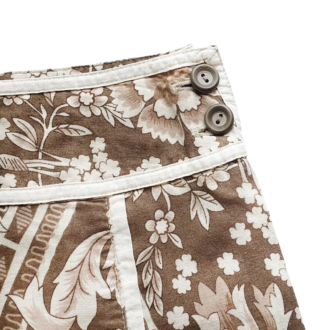 바이어스 라인 플라워 미디스커트 상품이미지2