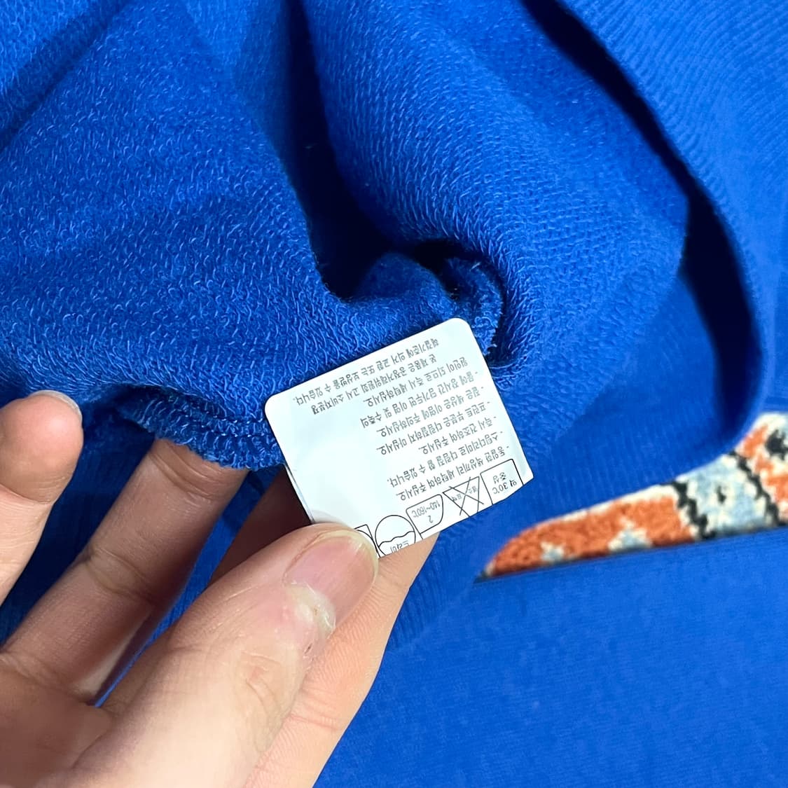 타미힐피거 스펠로고 블루 긴팔 티셔츠 남성M 상품이미지4