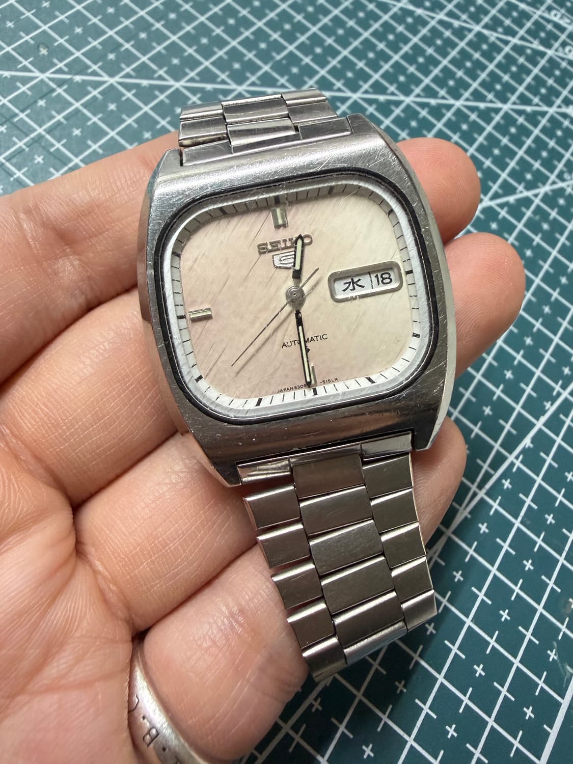 81년산 빈티지 세이코 5 오토매틱 (6309무브) 사각 TV 상품이미지1