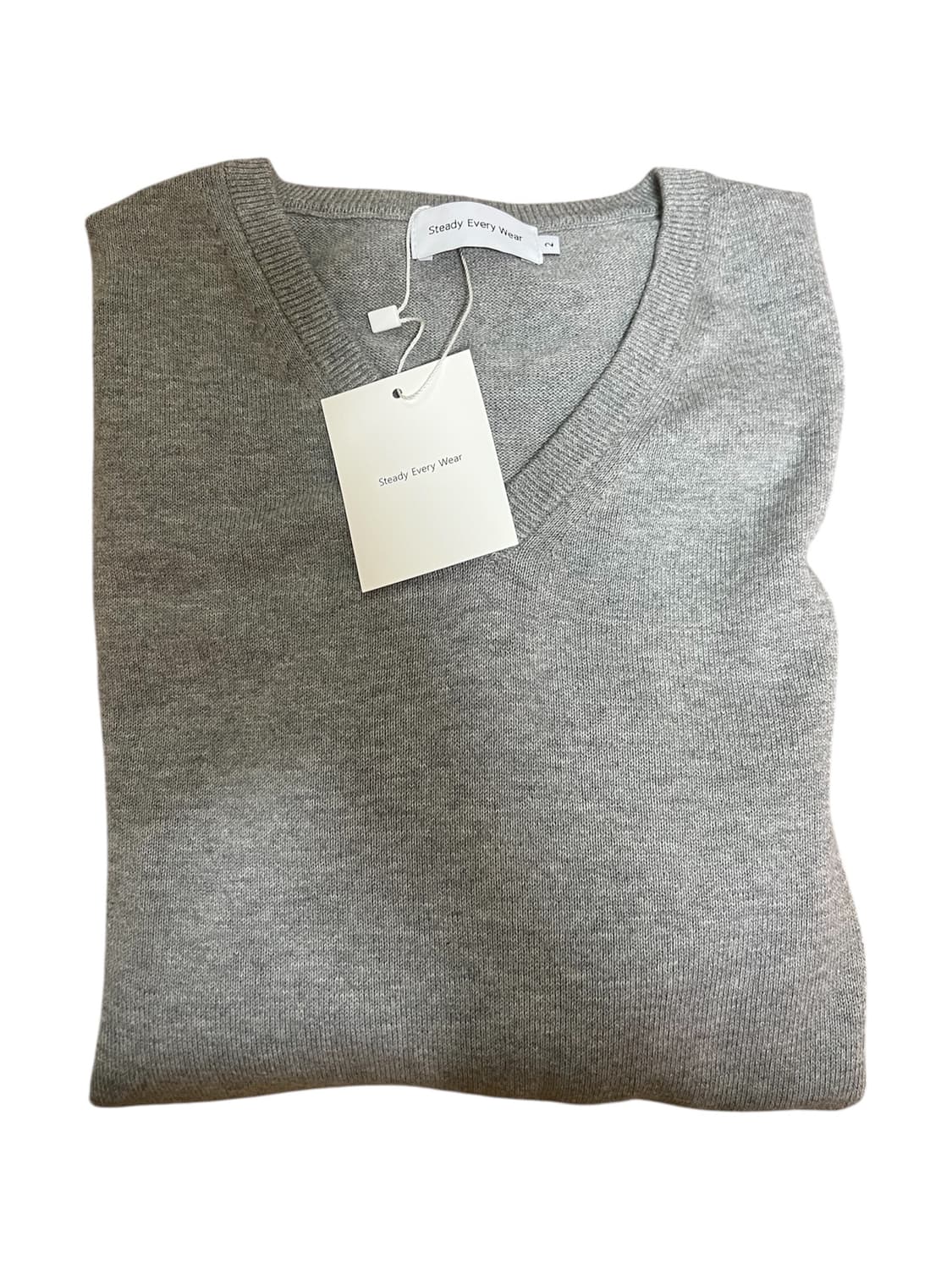 2 SEW 스테디에브리웨어 코튼 브이넥 니트 판매합니다 상품이미지1