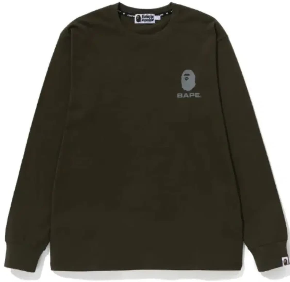 베이프 리플렉티브 프린트 롱슬리브 올리브 XXL 상품이미지1