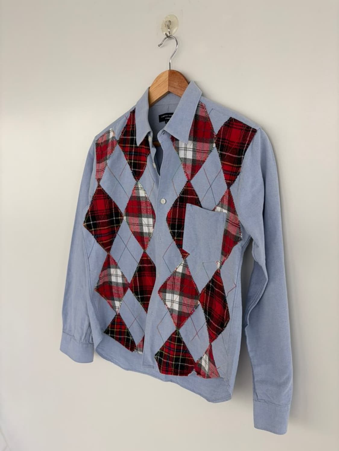 꼼데가르송 아가일 패턴 셔츠 상품이미지4