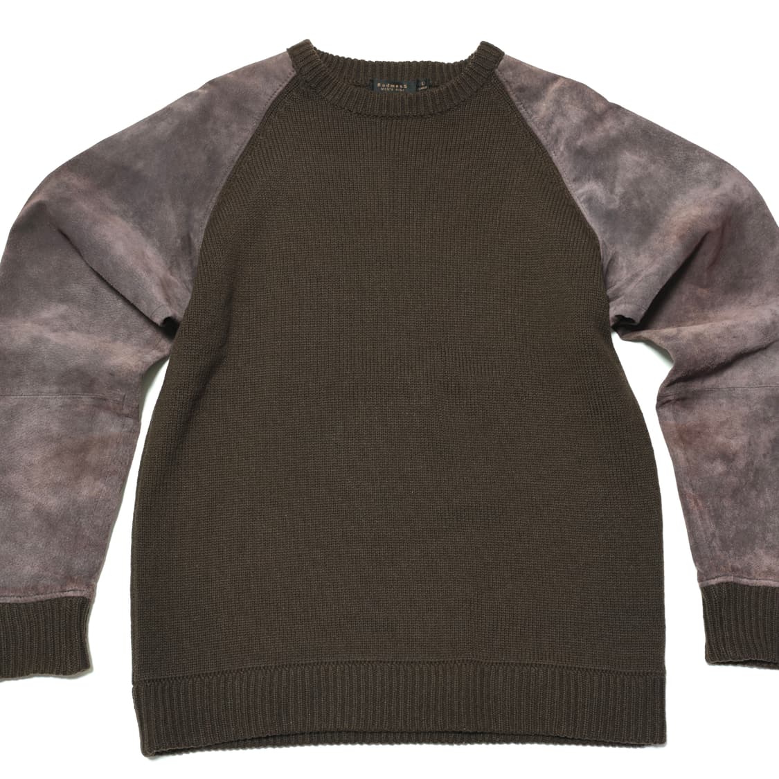 Suede-Paneled Wool Knit 상품이미지1