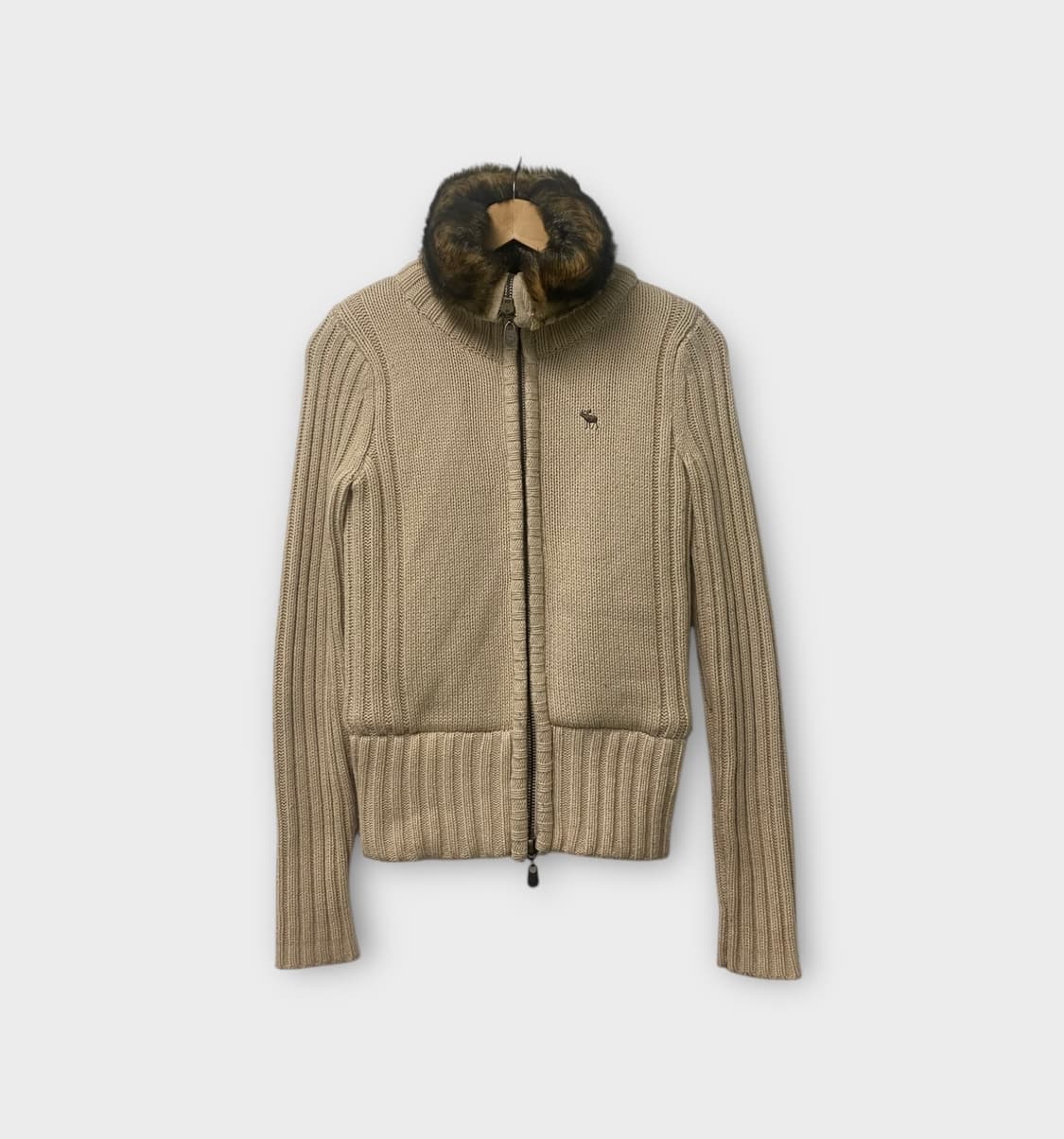  아베크롬비 Abercrombie 토끼퍼 집업 가디건 XS 상품이미지3