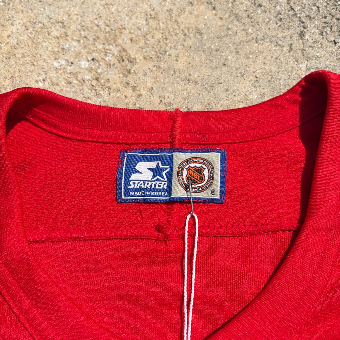 90s 스타터 NHL 디트로이트 레드윙스 빈티지 유니폼 져지 2XL 상품이미지6