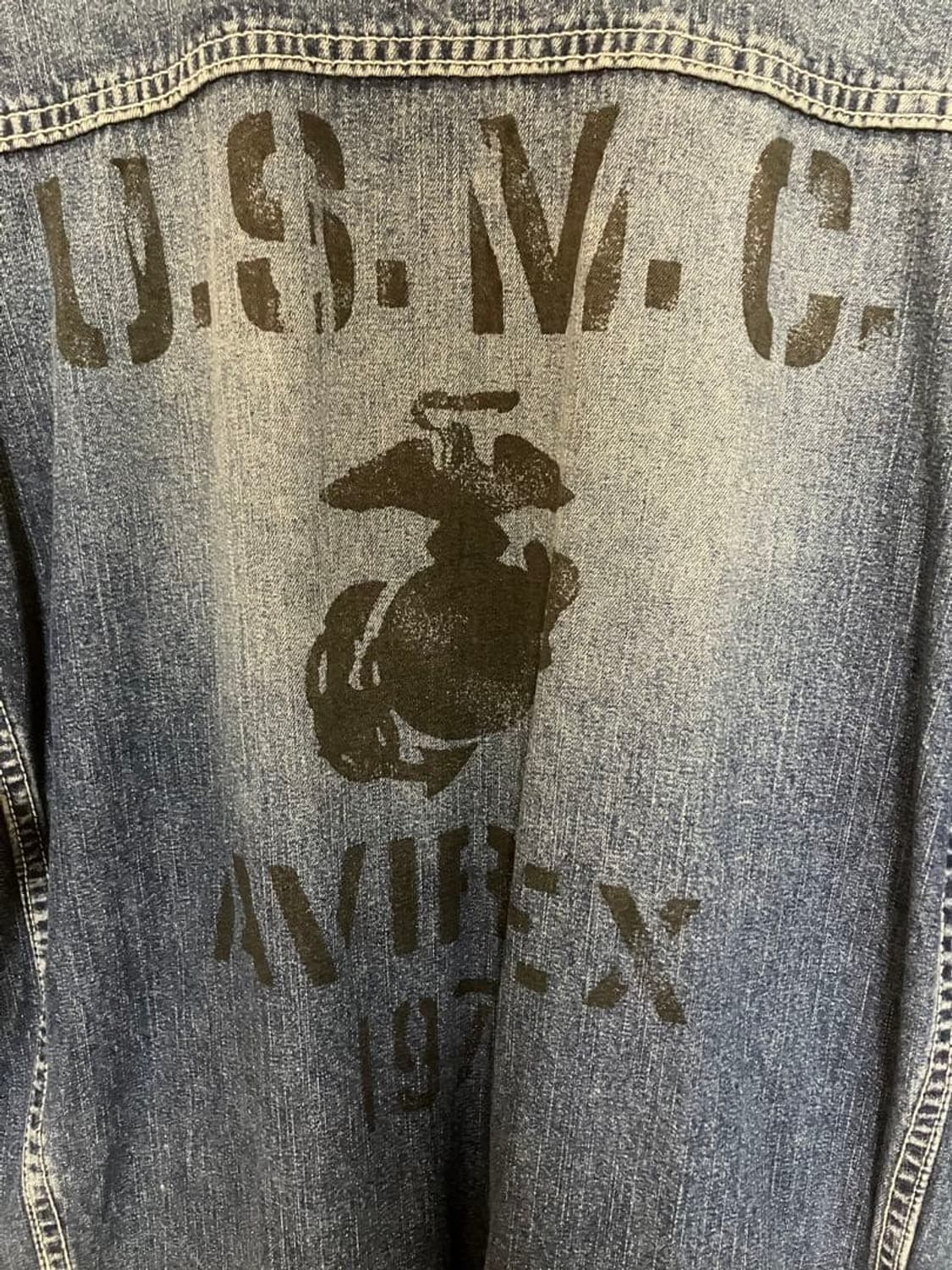 아비렉스 데님 점프수트 오버롤 Avirex xl 차일드매거진 차매 상품이미지5